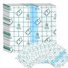 100 PCS Transparent Stretch Adhesive Bandage, Waterproof Clear Film Dressing Bandages, Adhesive Bandages Shower Shield Dressing Tape for Tattoos Swimming Showering (3.1 inch 3.1 inch) view 1