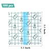 100 PCS Transparent Stretch Adhesive Bandage, Waterproof Clear Film Dressing Bandages, Adhesive Bandages Shower Shield Dressing Tape for Tattoos Swimming Showering (3.1 inch 3.1 inch) view 2