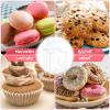 100 Pcs Clear Favor Boxes Plastic Clear Gift Boxes 4 x 4 x 4 Inch Candy Transparent PVC Gift Package for Teacher Students Back to School Wedding Bridal Baby Shower Party Cupcake Macaron Candy Cookie view 4
