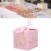 50pcs Favor Boxes 2 6x2 6x2 6 inches tissueBoxes, SmallBoxes, with Ribbons Candy Box for Wedding Favors Infants Shower Bridal Shower Birthday Party (Pink), SmallBoxes, 50pcs Favor Bo view 4