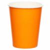 amscan 9915403-204-66 - Orange Eco-Friendly Recyclable Paper Party Cups - 8 Pack view 1