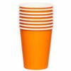 amscan 9915403-204-66 - Orange Eco-Friendly Recyclable Paper Party Cups - 8 Pack view 3