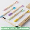 NUDUKO Kids Toothbrush Bamboo Toothbrushes 6 Pack - Organic Tooth Brush Wooden Baby Toddler Toothbrush, Eco-Friendly Natural Biodegradable Soft Bristle Toothbrush for Children, Round Handle view 4
