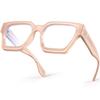 VISOONE Blue Light Blocking Glasses with TR90 Rectangle Frame and Chic Preppy Look for Women Men RIVER view 1