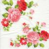 AM Dcor - 20 Count Soft 3-Ply Tissue Decoupage Luncheon Paper Napkins -13" x 13" (Unfolded) (Roses Composition, 13x13 Inch (Pack of 20)) view 1