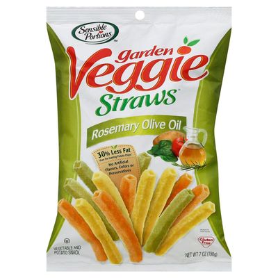 Sensible Portions Veggie Straws, Rosemary & Olive Oil, 120g/4.2 oz. {Imported from Canada}
