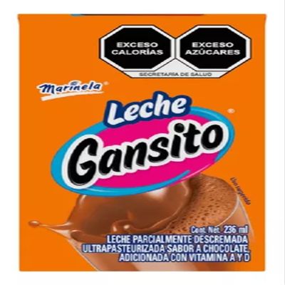 Leche Gansito 236 mL - Individual Box with Straw - 3 packs, 8.0 Fl Oz