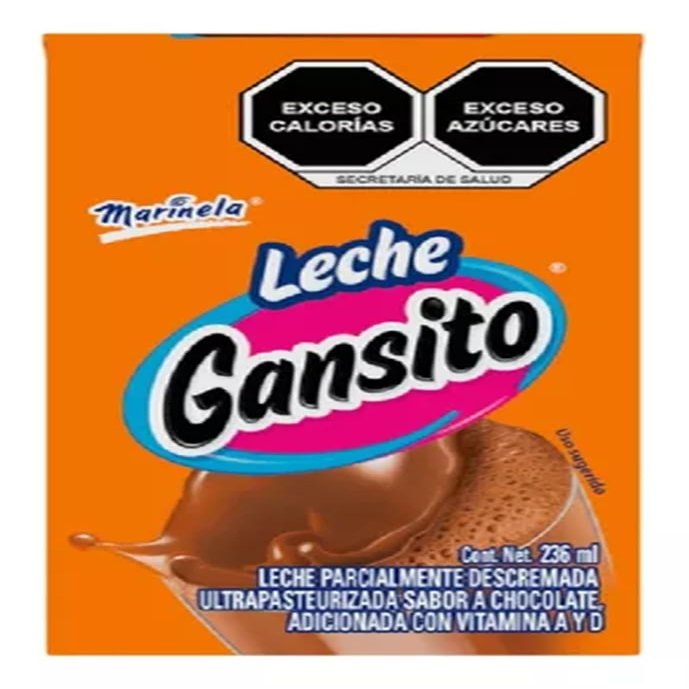 Leche Gansito 236 mL - Individual Box with Straw - 3 packs, 8.0 Fl Oz