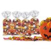 WDNUKEE 100pcs Clear Treat Bags, Polka Dot Cellophane Bags, Plastic Christmas Cello Bags Sweets Bags with 100 Twist Ties (4 Pattern) view 4