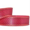 1 Pcs 1 1/8"W Polka Dot Gold Edge Stripe Double Face Satin Ribbon Pink Black 10 Yards, Polka Dot Ribbon for Gift Wrapping | #AA120RK view 1