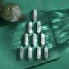 10 PCS Grey Labradorite Healing Crystals Wands Polished Tumbled Stones Bulk Natural Hexagonal Pointed Reiki Energy Balancing Meditation Therapy Chakra Pocket Wand Set Gift view 2