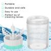 Sibba 5 Pieces Contact Lens Cases Manually Contact Lens Washer Cleaner Portable Rotation Contact Lens Cleaning Container Contact Lens Soak Storage Kit for Travel Home view 3