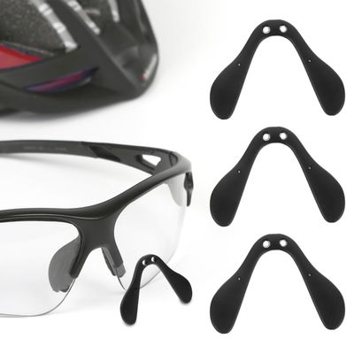 FOMIYES Nose Pads for Cycling Glasses, Anti-Slip Eyeglass Nose Supports Comfortable Fit for Sunglasses and Optical Frames 3Pcs for Cycling