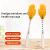 cn herb Pai Sha Board Multi-Function Pai Sha Board Silicone Five-Finger Meridian patting Small Yellow Hand Silicone Massage Massage Stick view 2