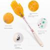 cn herb Pai Sha Board Multi-Function Pai Sha Board Silicone Five-Finger Meridian patting Small Yellow Hand Silicone Massage Massage Stick view 3