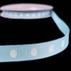 1 Pcs 3/8"W Grosgrain Ribbon Light Blue White Dotted Polka Dot 5 Yards, Polka Dot Ribbon for Gift Wrapping | #AA120RK view 1