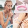 XUANPAI Medical Alert Bracelet for Women-Free Personalized Handmade Adjustable Braided Rope Mens /Medical ID Men Women/Medical Identification pink view 3