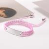 XUANPAI Medical Alert Bracelet for Women-Free Personalized Handmade Adjustable Braided Rope Mens /Medical ID Men Women/Medical Identification pink view 4