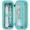 Toothbrush Travel Case Compatible with Oral-B Pro 1000, 2000, 3000, 3500, 1500/ for Philips Sonicare ProtectiveClean 4100 5100 Electric Toothbrush with Mesh Pocket for Accessories - White (Bag Only) view 1