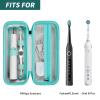 Toothbrush Travel Case Compatible with Oral-B Pro 1000, 2000, 3000, 3500, 1500/ for Philips Sonicare ProtectiveClean 4100 5100 Electric Toothbrush with Mesh Pocket for Accessories - White (Bag Only) view 2