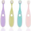 Loowkin Toddler Toothbrush for 1-5 Years OldNano Baby Toothbrush with Tongue CleanerKids Toothbrush 12 Months up view 1