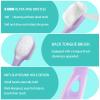 Loowkin Toddler Toothbrush for 1-5 Years OldNano Baby Toothbrush with Tongue CleanerKids Toothbrush 12 Months up view 2