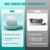 Loowkin Toddler Toothbrush for 1-5 Years OldNano Baby Toothbrush with Tongue CleanerKids Toothbrush 12 Months up view 4