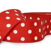 1 Pcs 1 1/2"W Polka Dot Grosgrain RibbonRed White 10 Yards, Ribbon for Gift Wrapping | #AA120RK view 1