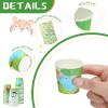 Skyley 600 Pack 3 oz Bathroom Paper Cups for Kids Disposable Mini Animal Mouthwash Cup Small Cold Beverage Drinking Container for Home Office Birthday Party Water Coolers(Animals Style) view 4
