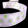 1 Pcs 1 1/2"W Flowered Pastel Flowers Wired Ribbon Lavender Purple Green 5 Yards, Ribbon for Gift Wrapping | #AA120RK view 1