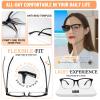 MARE AZZURO Photochromic Bifocal Reading Glasses 3.00+ Women Blue Light Outdoor Readers 1.00 1.25 1.50 1.75 2.00 2.25 2.50 2.75 3.00 3.50 (B+clear, 3.0) view 4