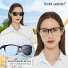 MARE AZZURO Photochromic Bifocal Reading Glasses 2.50+ Women Blue Light Outdoor Readers 1.00 1.25 1.50 1.75 2.00 2.25 2.50 2.75 3.00 3.50 (B+clear, 2.5) view 2