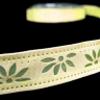 1 Pcs 1/2"W Flowers Die Cut Out Wired Ribbon Yellow 5 Yards, Ribbon for Gift Wrapping | #AA120RK view 1