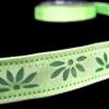 1 Pcs 1/2"W Flowers Die Cut Out Wired Ribbon Green 5 Yards, Ribbon for Gift Wrapping | #AA120RK view 1