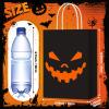 24 Pcs Halloween Treat Bags Halloween Paper Gift Bags with Handles Candy Bags Goodie Bags for Holiday Treats Snacks Halloween Party Favors Supplies (Bright Style) view 2