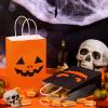24 Pcs Halloween Treat Bags Halloween Paper Gift Bags with Handles Candy Bags Goodie Bags for Holiday Treats Snacks Halloween Party Favors Supplies (Bright Style) view 4