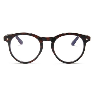 2SeeLife Large Round TR-90 Reading Glasses for Men & Women Medium-Large Fit, Durable, Spring Hinges, Blue Light Readers, Brown Tortoise, +1.50