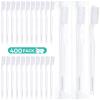 Yetene 400 Pack Individually Wrapped Disposable Toothbrush Bulk Hard Bristle Adult Manual Tooth Brush Travel Toothbrushes Single Use Toothbrush for Homeless Women Men Hotels Guest Rooms, White view 1