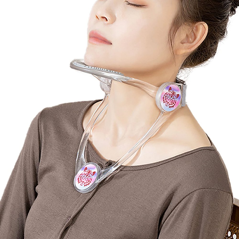 Nc Toys Neck Support, Adjustable Neck Brace, Neck Stretcher Cervical Traction, Anterior Tilt Correction, Developing Good Habits and Preventing Neck Cervical, Lightweight, Breathable, Skin-Friendly