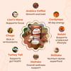 Pella Nutrition Mushroom Coffee  Lions Mane, Reishi, Chaga, Cordyceps, Shiitake, Maitake, and Turkey Tail Mushroom Supplement  Superfood Instant Coffee for Focus & Energy (Regular Caffeine, 60 Cups) view 4