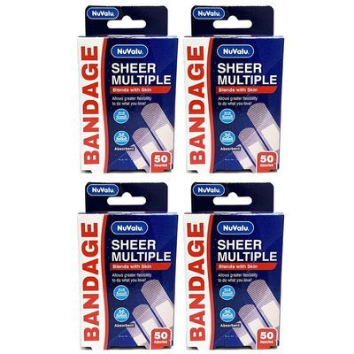200 Ct Strip Adhesive Bandages Flexible Wound Sterile Pad Care Sheer First Aid