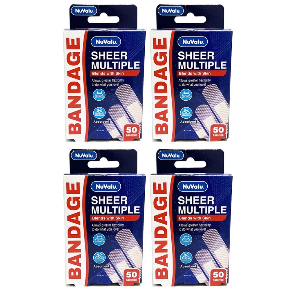 200 Ct Strip Adhesive Bandages Flexible Wound Sterile Pad Care Sheer First Aid