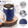 Tea and Coffee Lovers Gift Set - Includes Temperature Retention Cup, 3 Fresh Roasted Full Pot Ground-Coffee Samplers, 6 Special Blend Teabags & Honey Presented in Beautiful Gift Bag For Women & Men view 3