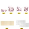 12 Pcs Glitter Rosegold 80th Birthday Party Decoration - Hello 80 - Cheers To 80 Years - Eighty - 80 & Fabulous - Happy Eighty Birthday Centerpiece Sticks Flower Toppers Table Toppers view 4