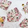 AM Dcor - 20 Count Soft 3-Ply Tissue Decoupage Luncheon Paper Napkins -13" x 13" (Unfolded) (Roses Glory Cream, 13x13 Inch (Pack of 20)) view 2