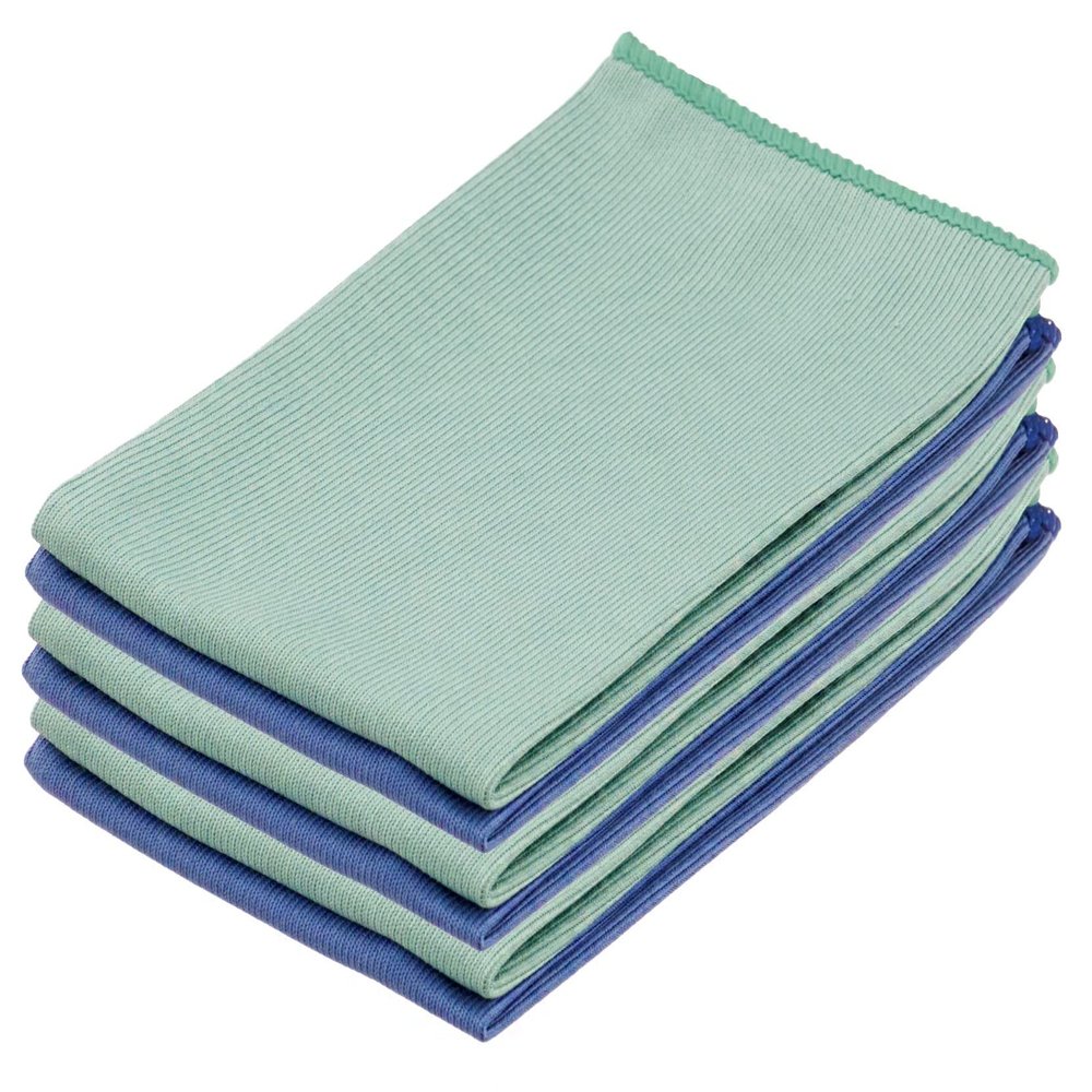 Superio Microfiber Window Cleaning Cloth, Mirror & Glass Miracle Cloth Lint & Streak Free, Washable, Large Eco-Friendly for Electronics, Cars, Tv Screens, Glasses...Cleans with Plain Water (14x16 6)