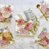 AM Dcor - 20 Count Soft 3-Ply Tissue Decoupage Luncheon Paper Napkins -13" x 13" (Unfolded) (Julietta, 13x13 Inch (Pack of 20)) view 2