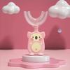 Cartoon Koala Baby Children Manual Toothbrush 360 Degree U-Shaped Toothbrush Teether Soft Silicone view 2