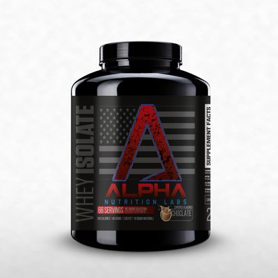 Alpha Nutrition Labs Whey Isolate Protein Powder - Chocolate Flavor, 28g of Protein, Protein Source, Low Carb, Classic Specialty