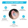 LYSIAN Ultra Soft Moldable Ear Plugs for Sleeping and Swimming Adults and Kids - Reusable Noise Cancelling Earplugs for Sound Blocking, Snoring, Study view 2